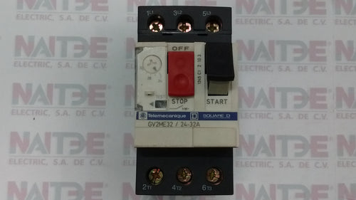 DISYUNTOR MAGNETOTERMICO TELEMECANIQUE GV2ME32  DE 24 - 32