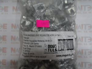 PERRO PARA CABLE ACERADO DE 3/16"