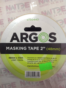 CINTA MASKING TAPE ARGOS 2" #9750440 DE 24 MM X 50 M