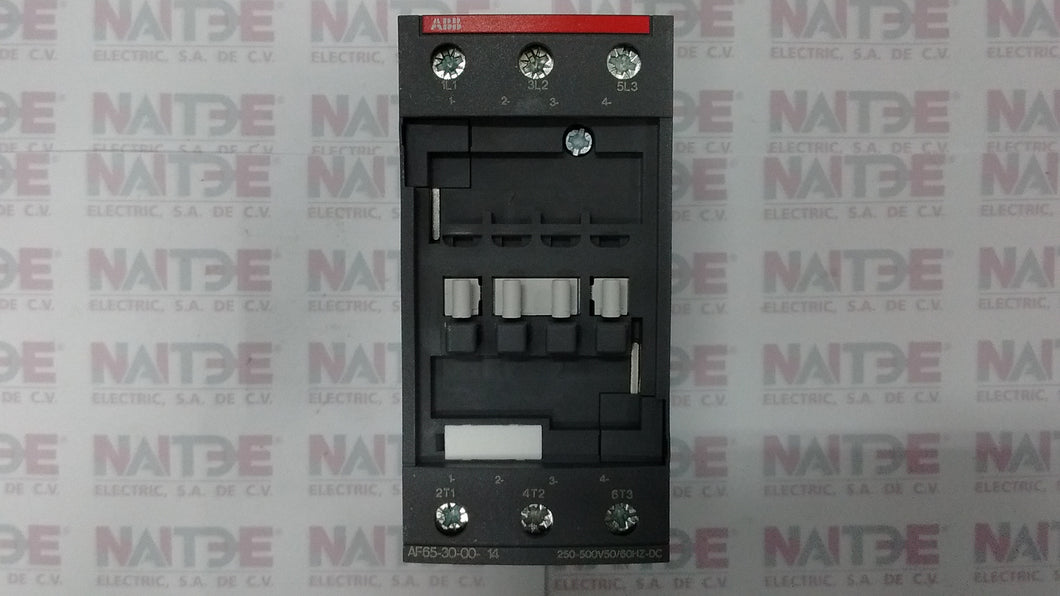 CONTACTOR ABB AF65-30-00-14, 250-500V, 50/60HZ-DC CAT. 1SBL387001R1400
