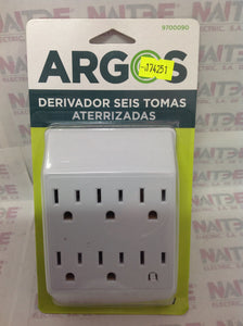 DERIVADOR 6 TOMAS ATERRIZADAS ARGOS #9700090 1875 W. 127 V.