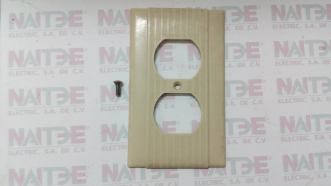 TAPA PLASTICA LEVITON DUPLEX  (S/M) COLOR MARFIL