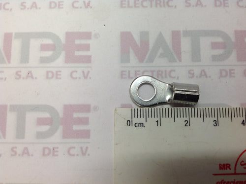 TERMINAL DE OJILLO SIN AISLAMIENTO ITSA TCW043 CAL 8 DIAM 1/4  TOS814