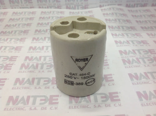 SOQUET MOGUL DE PORCELANA PORTA LAMPARA ROYER 464-C 190 A 1500 W (174263 argos)