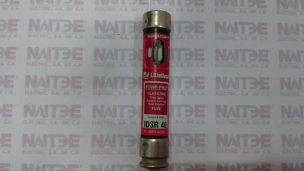 FUSIBLE LITTELFUSE IDRS40,  40 AMP 600 V (S/M)