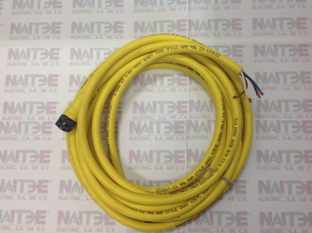 CONECTOR RECTO W 80135 DE 4 HILOS CON CABLE DE 2 MTS CORRIENTE ALTERNA