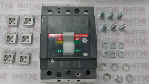 INTERRUPTOR TMAX ABB  T3N, 200 AMP, C/REL TMD, 3 POLOS S/TERMINALES CAT. 1SDA051246R1