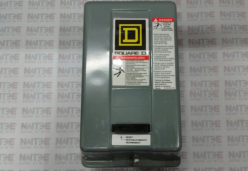 ARRANCADOR MAGNETICO SQUARE D 8536SAG12V03, EN GABINETE, NEMA 1, 3P, 600 VCA, BOBINA 240 V, TAM.00