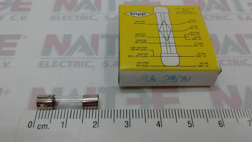 FUSIBLE TIPO EUROPEO DE 8 AMP 250 V