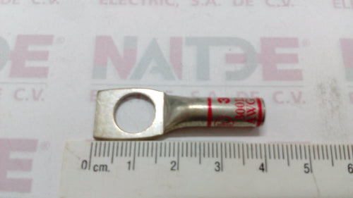 TERMINAL DE COMPRESION 3M XE-0024-1219-7 CAL8 DIAM 3/8 (ITSA TCW045 / TOS838) CAÑON CORTO