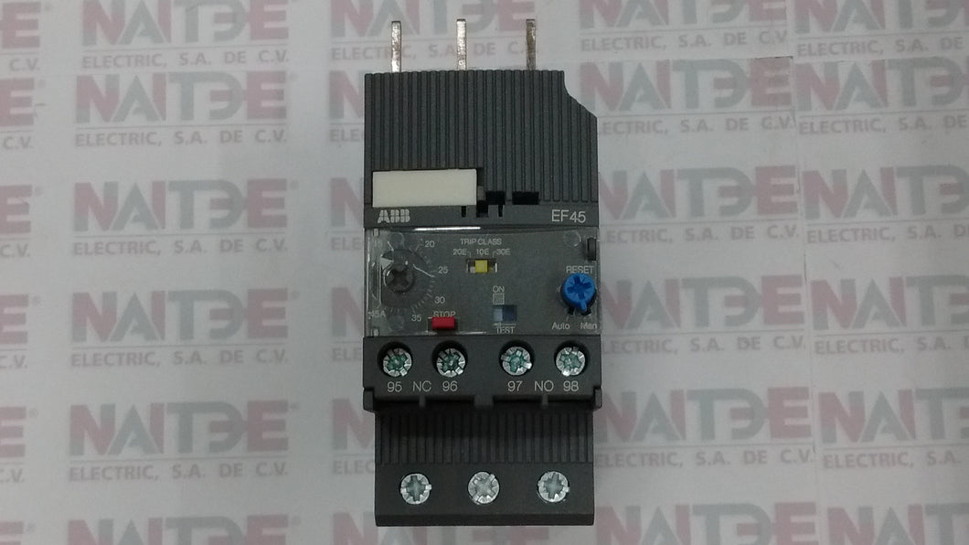 RELEVADOR DE SOBRECARGA ABB ELECTRONICO  EF45-45, 15-45 AMP  CAT.1SAX221001R1102