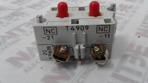 BLOCK DE CONTACTOS   CUTLER HAMMER  10250T3  2NC