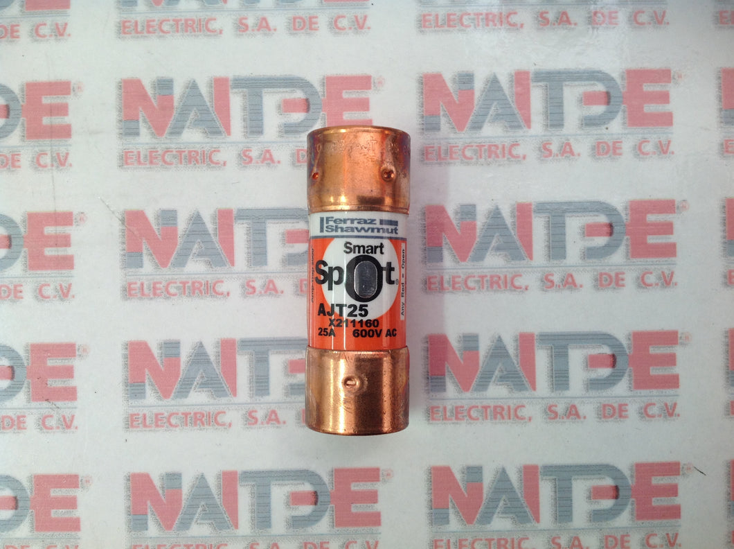 FUSIBLE FERRAZ AJT25, 25 AMP 600 V