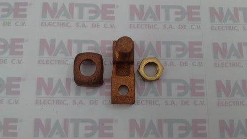 CONECTOR DE BRONCE BURNDY QA1CB PARA CABLE CAL 2 AWG