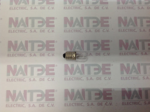 FOCO ROSCADO DE SEÑALIZACION  E10X28 REF E3013 DE 20 mA. 2.6 W 130 V.