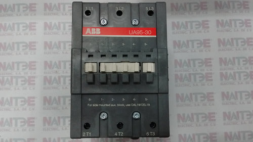 CONTACTOR ABB  UA95-30-00#110-120 VCA P/APLICACIONES CON CAPACITORES. CAT.1SFL431022R8400