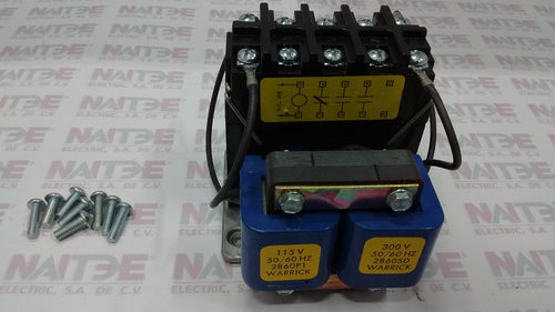 CONTACTOR DE CONTROL WARRICK CONTROL BOBINA TELEMECANIQUE 115 V.