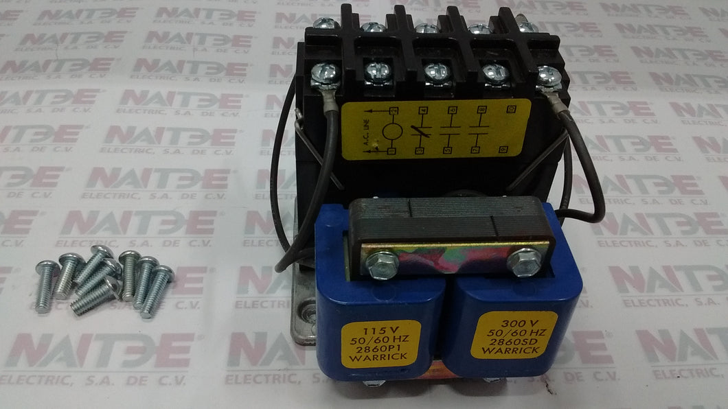 CONTACTOR DE CONTROL WARRICK CONTROL BOBINA TELEMECANIQUE 115 V.