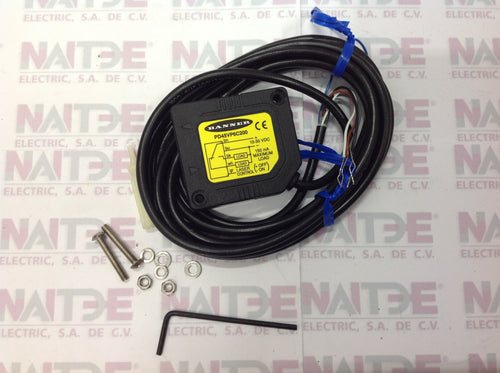 SENSOR DE BARRERA BANNER PD45VP6C200 (48323) 10-30 VDC PNP DS 203 MM 4 HILOS C/CABLE