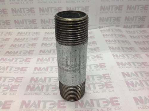 NIPLE GALVANIZADO DE 1 PULG  X 4 PULG