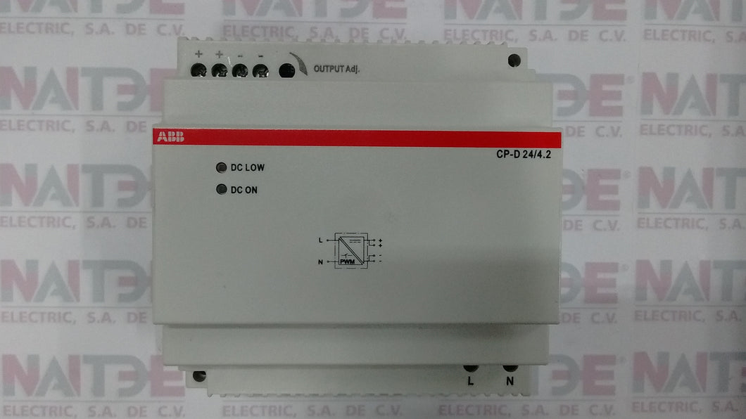 FUENTE DE PODER ABB 1SVR427045R0400 CP-D 24/4.2 SALIDA 4.2 AMP 24 VDC