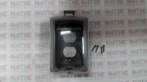 CUBIERTA PARA CONTACTO DUPLEX THOMAS & BETTS  CAT WTD81-CV (S/M) GRIS/NEGRO