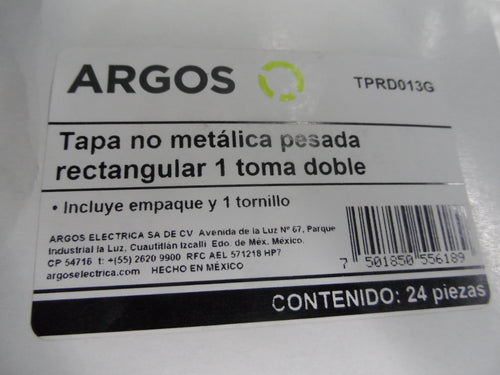 Caja de registro con tapa gris - Argos