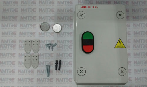 ARRANCADOR ATP ABB EN GABINETE PLASTICO ABB (IP65) BOBINA 100-250 V. CA/CD. CAT.ADOL2-230V-10A  ( NVO. CAT. ADOL3-230V-10A )