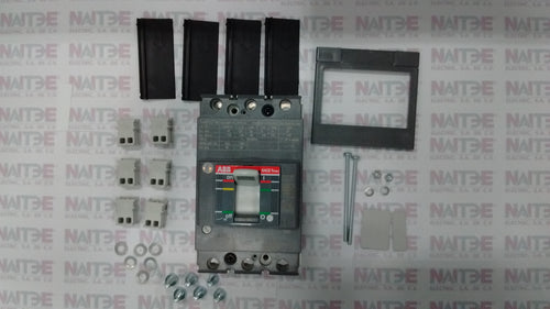 INTERRUPTOR TMAX ABB  XT1C, 160 AMP, C/REL TMD, 3 POLOS S/TERMINALES CAT.1SDA067399R1