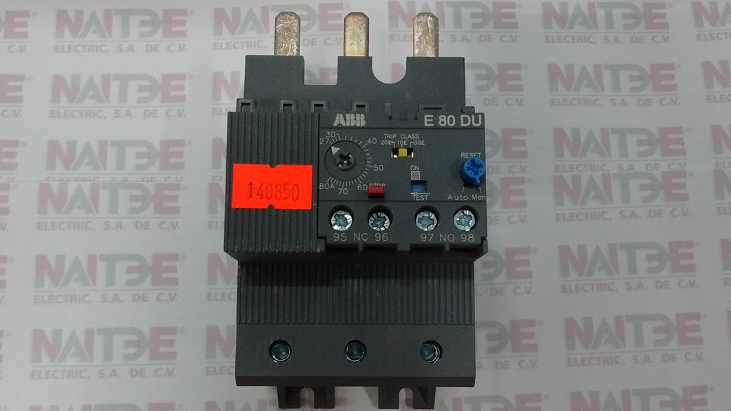 RELEVADOR DE SOBRECARGA ABB  E80DU 80, 27-80 AMP, A50/A63/A75. CAT.1SAX311001R1101