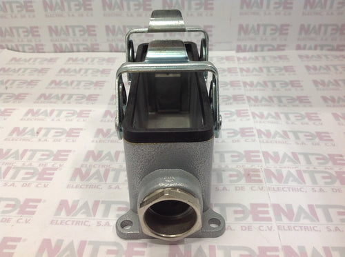 BASE CERRADA CON 2 SALIDAS WIELAND 70.331.2428.0, 24 P. 500 V.