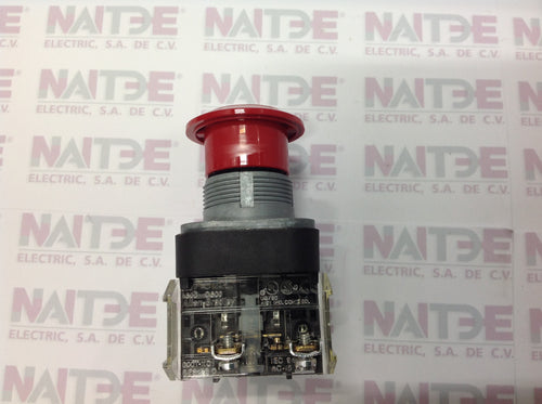 BOTON HONGO ROJO MANTENIDO  ALLEN BRADLEY 800T-FX6A1 INA-INC