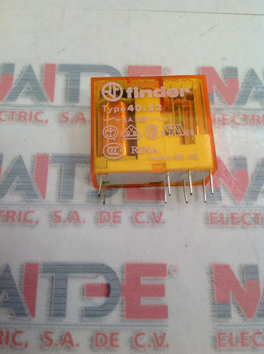 RELEVADOR MINIATURA FINDER 8 PIN  40.52  120 VAC 8 A. 250 V