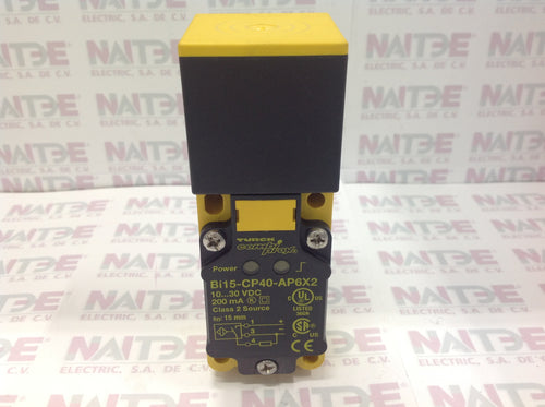 SENSOR RECTANG. INDUCTIVO TURCK  Bi15-CP40-AP6X2 10-30 VDC NO DS 15 MM
