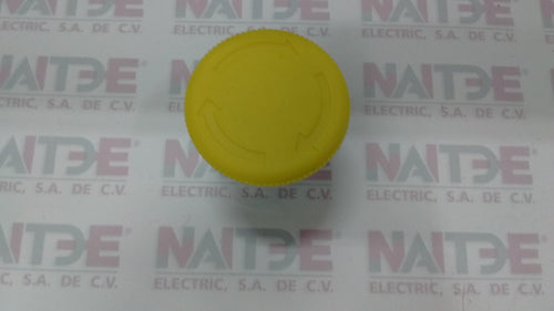 BOTON TELEMECANIQUE TIPO HONGO AMARILLO DE 1/2 VUELTA  ZB2 BS55
