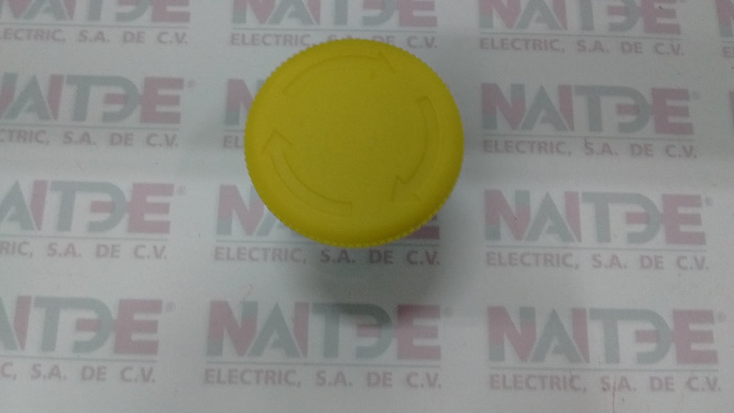 BOTON TELEMECANIQUE TIPO HONGO AMARILLO DE 1/2 VUELTA  ZB2 BS55