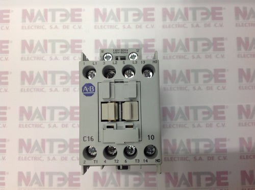 CONTACTOR IEC 16A 3 POLOS 100-C16D10 120 VCA. (ALLEN BRADLEY)