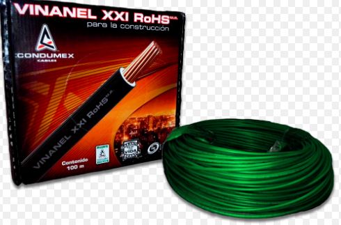CABLE ELECTRICO VINANEL CONDUMEX CAL.14 VERDE THW-LS 600 V 90 G ( VIAKON )